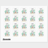 Sticker Carré citation zèbre (Feuille)