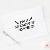 Sticker Carré Citations amusantes à propos de professeur de chim (Enveloppe)