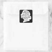 Sticker Carré Citations de RBG, Citation de Ginsburg, Ruth Bader (Sac)