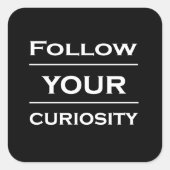 Sticker Carré Citations de vie motivante (Devant)