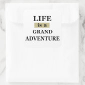 Sticker Carré Citations de vie motivante (Sac)