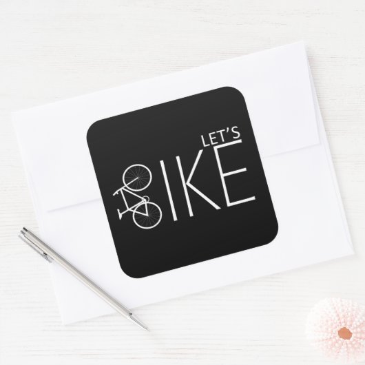 Sticker Carré Citations de VTT motivantes (Enveloppe)
