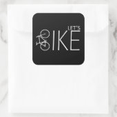 Sticker Carré Citations de VTT motivantes (Sac)