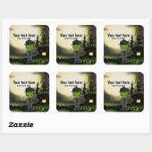 Sticker Carré Cite Halloween Frankenstein (Feuille)