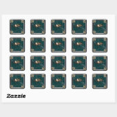 Sticker Carré Citron arc-en-ciel (Feuille)