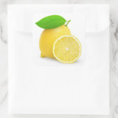 Sticker Carré Citron coupé (Sac)