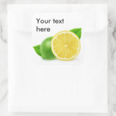 Sticker Carré Citron et citron vert (Sac)