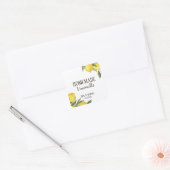 Sticker Carré Citron rustique moderne Limoncello fait maison (Enveloppe)