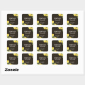 Sticker Carré Citron Rustique Moderne Limoncello Maison (Feuille)
