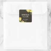 Sticker Carré Citron Rustique Moderne Limoncello Maison (Sac)