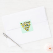Sticker Carré Citrons (Enveloppe)