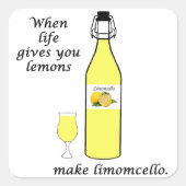 Sticker Carré Citrons en Limoncello (Devant)