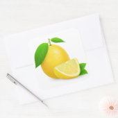 Sticker Carré citrons frais (Enveloppe)
