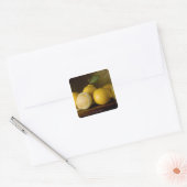 Sticker Carré citrons sur bois (Enveloppe)