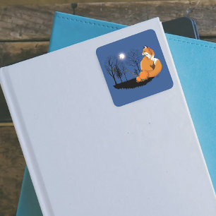 Sticker Carré Citrouilles de la forêt Red Fox