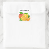 Sticker Carré Citrus fruits (Sac)