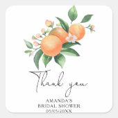 Sticker Carré Citrus - Merci Mariage (Devant)