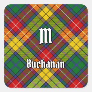 Sticker Carré Clan Buchanan Tartan