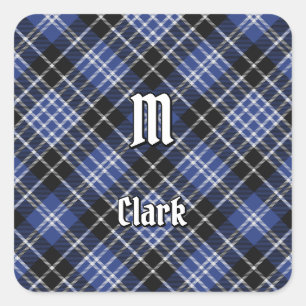 Sticker Carré Clan Clark Tartan