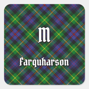 Sticker Carré Clan Farquharson Tartan