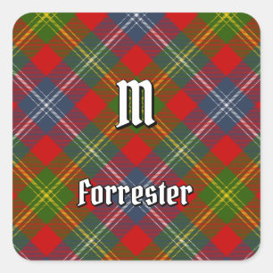 Sticker Carré Clan Forrester Tartan