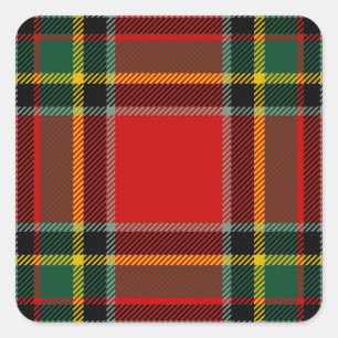 Sticker Carré Clan Gillespie Tartan