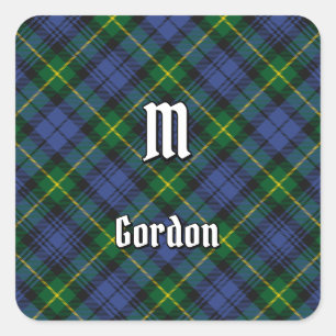 Sticker Carré Clan Gordon Tartan