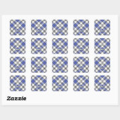Sticker Carré Clan Hannay Tartan (Feuille)