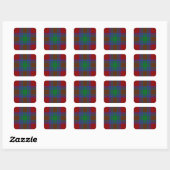Sticker Carré Clan Lindsay Tartan (Feuille)