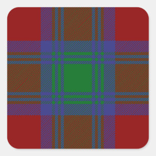 Sticker Carré Clan Lindsay Tartan