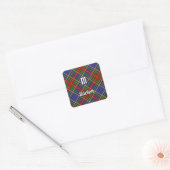 Sticker Carré Clan MacBeth Tartan (Enveloppe)
