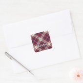Sticker Carré Clan MacFarlane robe Tartan (Enveloppe)
