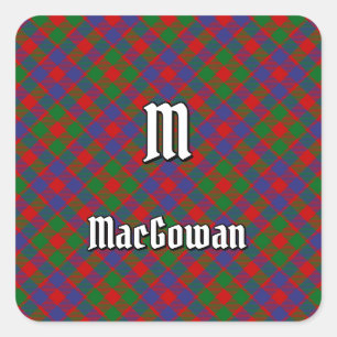 Sticker Carré Clan MacGowan Tartan