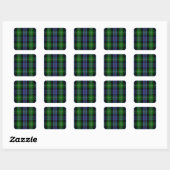 Sticker Carré Clan MacKenzie Tartan (Feuille)
