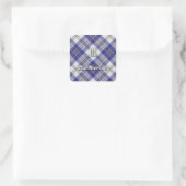 Sticker Carré Clan MacPherson bleu robe tatan (Sac)