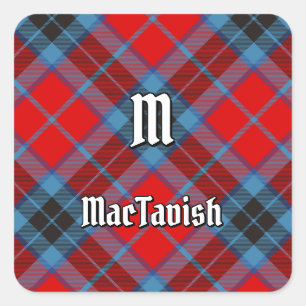 Sticker Carré Clan MacTavish Tartan