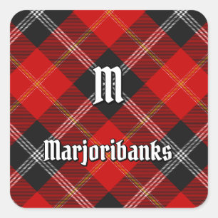 Sticker Carré Clan Marjoribanks Tartan