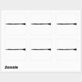 Sticker Carré Clarinet (Feuille)