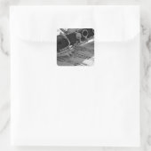 Sticker Carré Clarinet avec Partition (Sac)