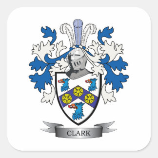 Sticker Carré Clark coat of Arms
