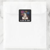 Sticker Carré Class of 2027 Cat Lover (Sac)