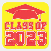 STICKER CARRÉ CLASSE DE 2023 (Devant)