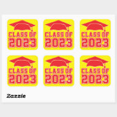 STICKER CARRÉ CLASSE DE 2023 (Feuille)