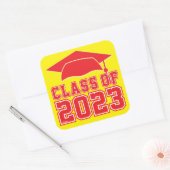 STICKER CARRÉ CLASSE DE 2023 (Enveloppe)