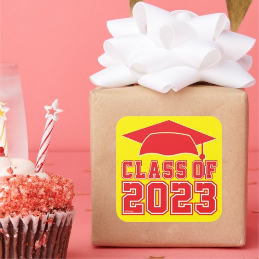 STICKER CARRÉ CLASSE DE 2023 (Fête)