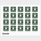 Sticker Carré Classe De Baseball 2014 (Feuille)