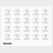Sticker Carré Classe De Hockey 2020 - Grey (Feuille)