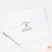 Sticker Carré Classe De Hockey 2020 - Grey (Enveloppe)