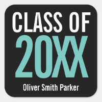 Classe de Teal Gras Personnalisé Diplômé