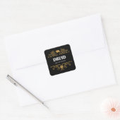 Sticker Carré Classe Druid Jeu RPG Tabletop (Enveloppe)